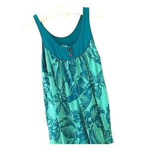 Roxy hawaiian flower print tank top